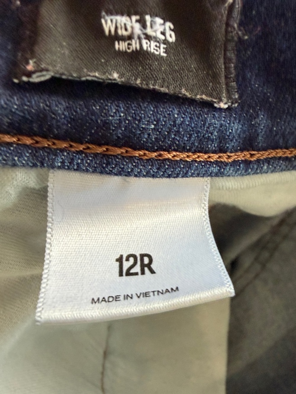 EXPRESS High Rise Wide Leg Denim - Picture 9 of 14